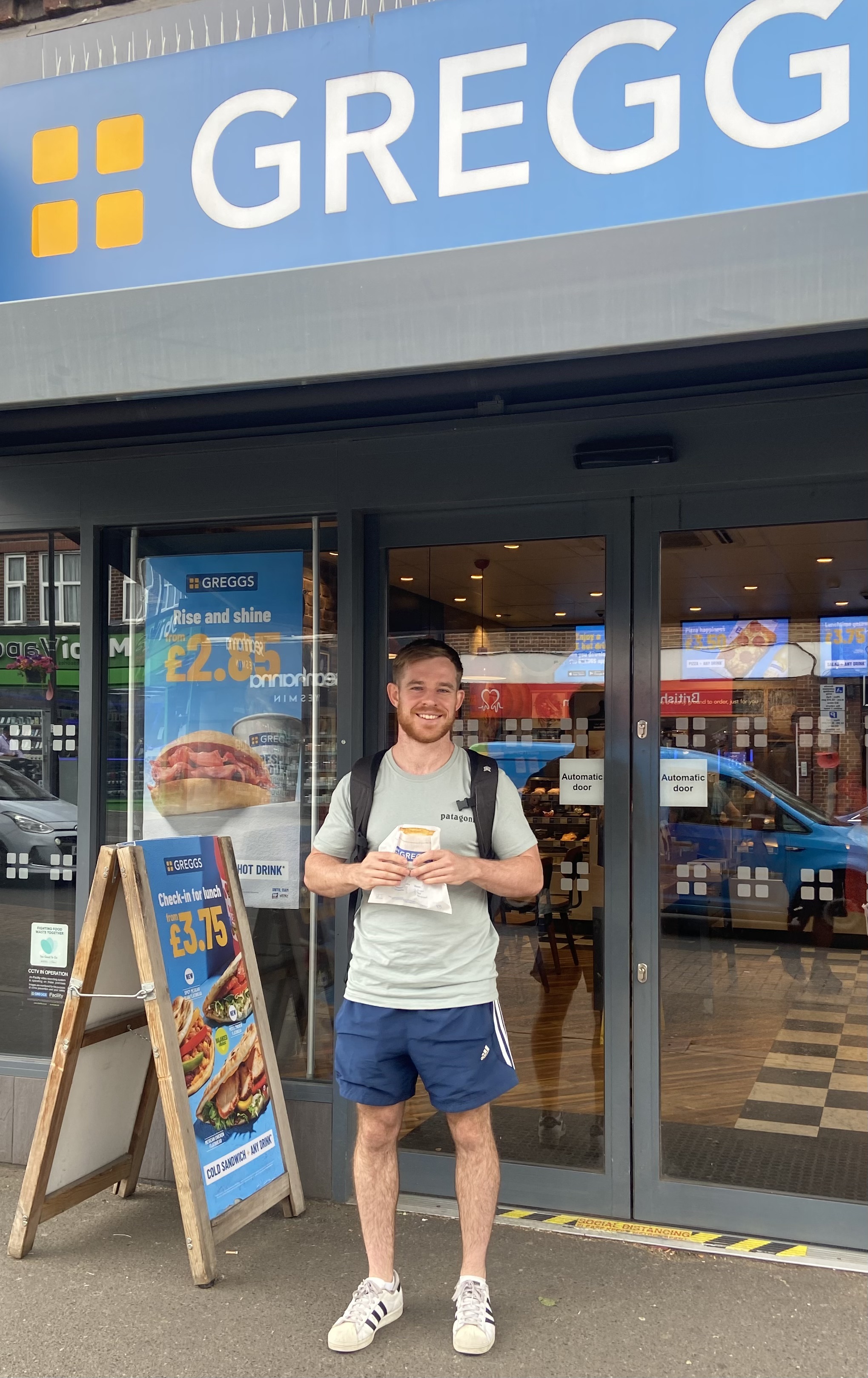 Sean enjoying food - the middle ground